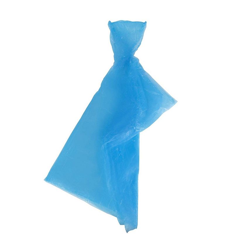 Juvale 50 Count Adults Rain Ponchos with Hood - Emergency Disposable Poncho, 5 Assorted Colors, Individually Wrapped