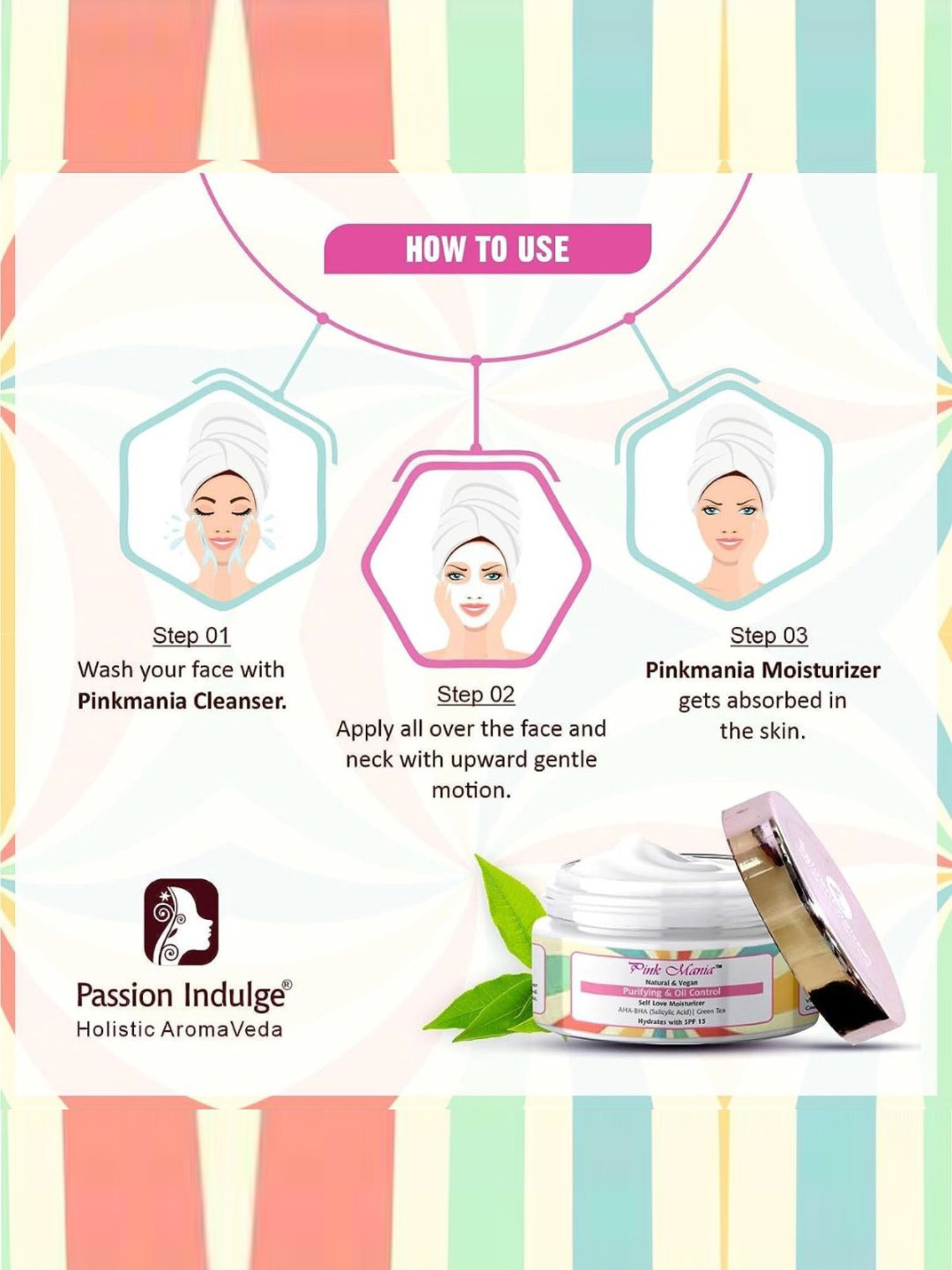 Passion Indulge Pink Mania Purifying & Oil Control Self Love Moisturizer - 50 gm