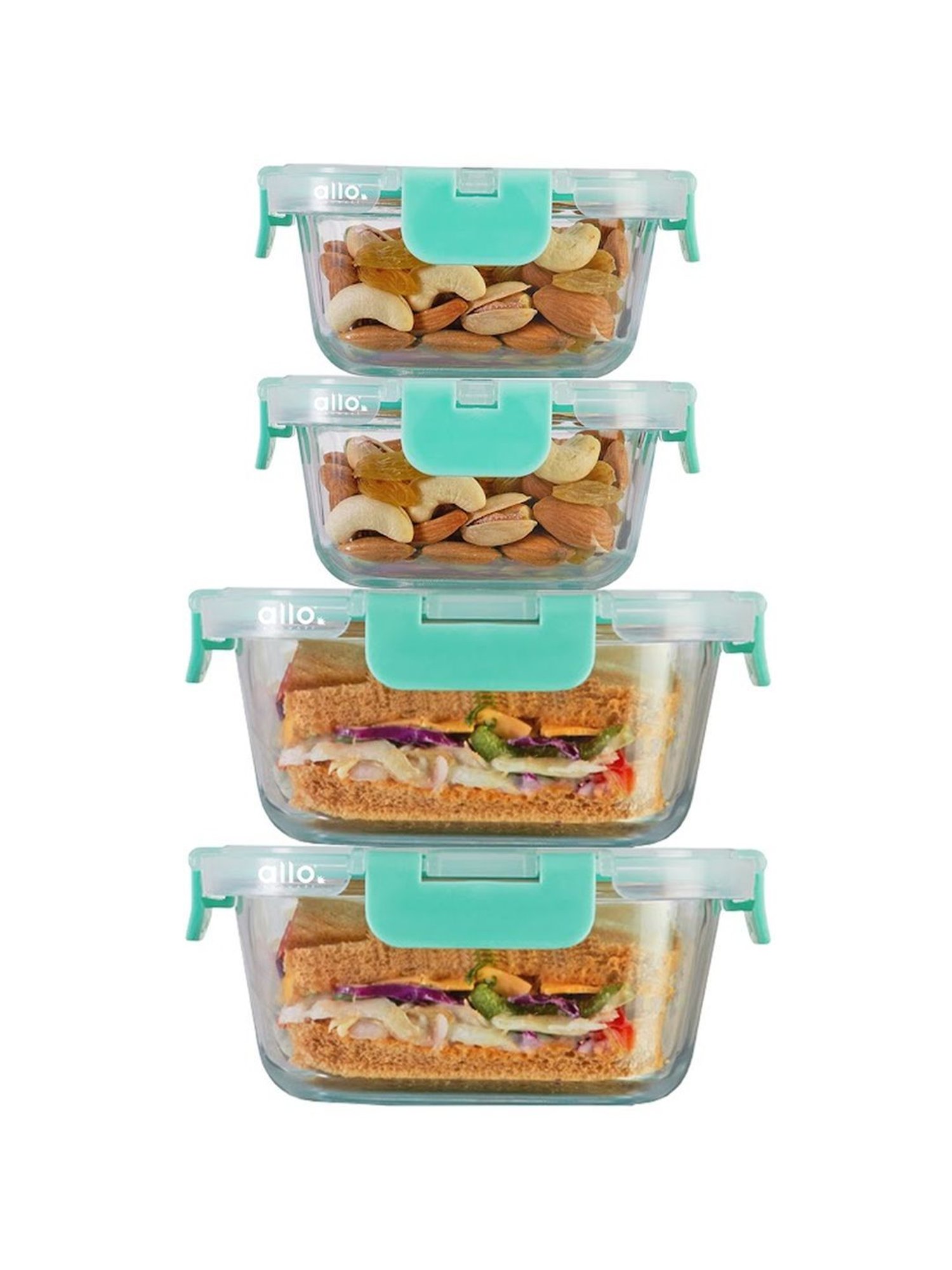 Borosilicate Glass Containers with Lids Microwave Safe Container for Glass Food Storage Containers