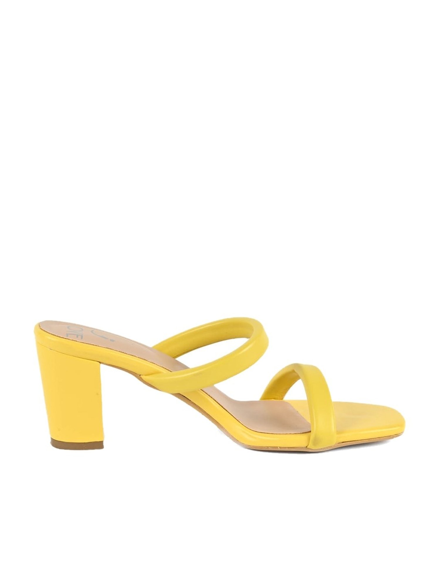 Jove Women's Yellow Casual Sandals
