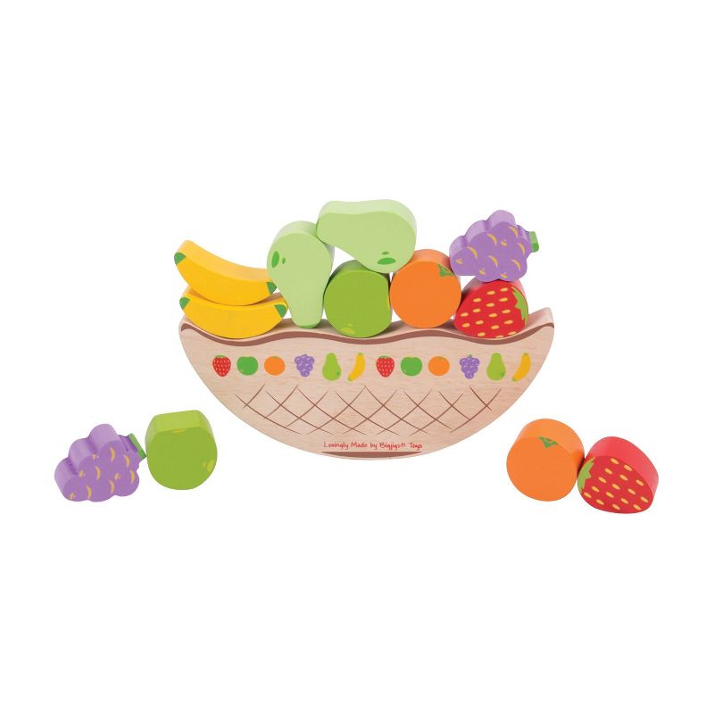 Wooden Fruit Balancing Game