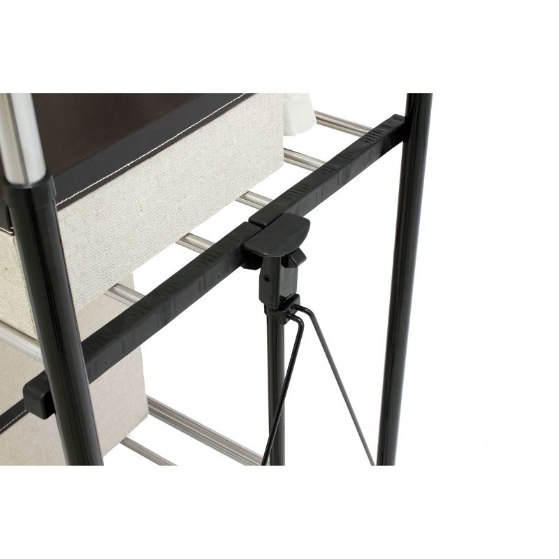 Greenway Stainless Steel Collapsible Double Bar Garment Rack