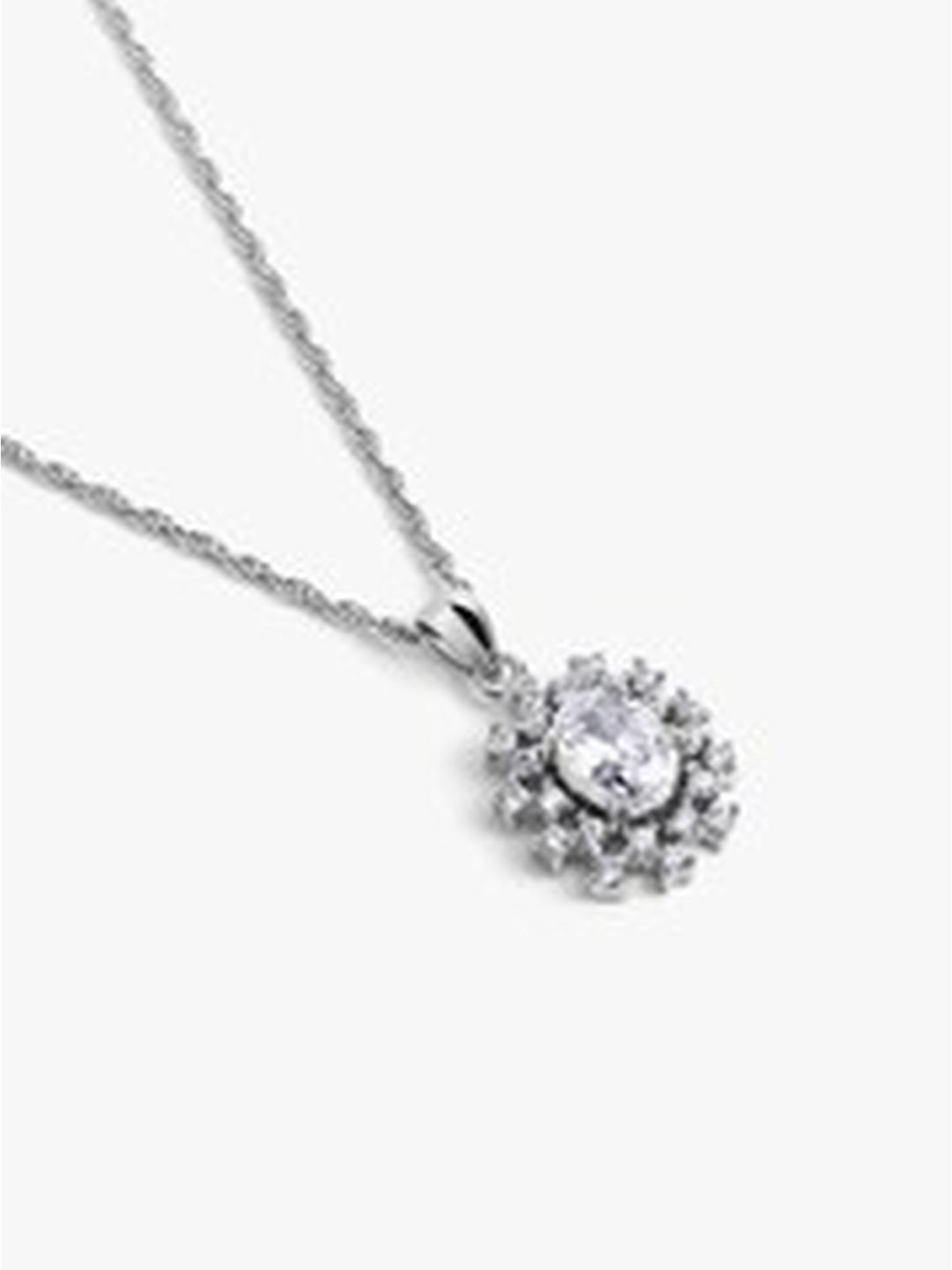 March by FableStreet 92.5 Sterling Silver Classic Shine Pendant for Women