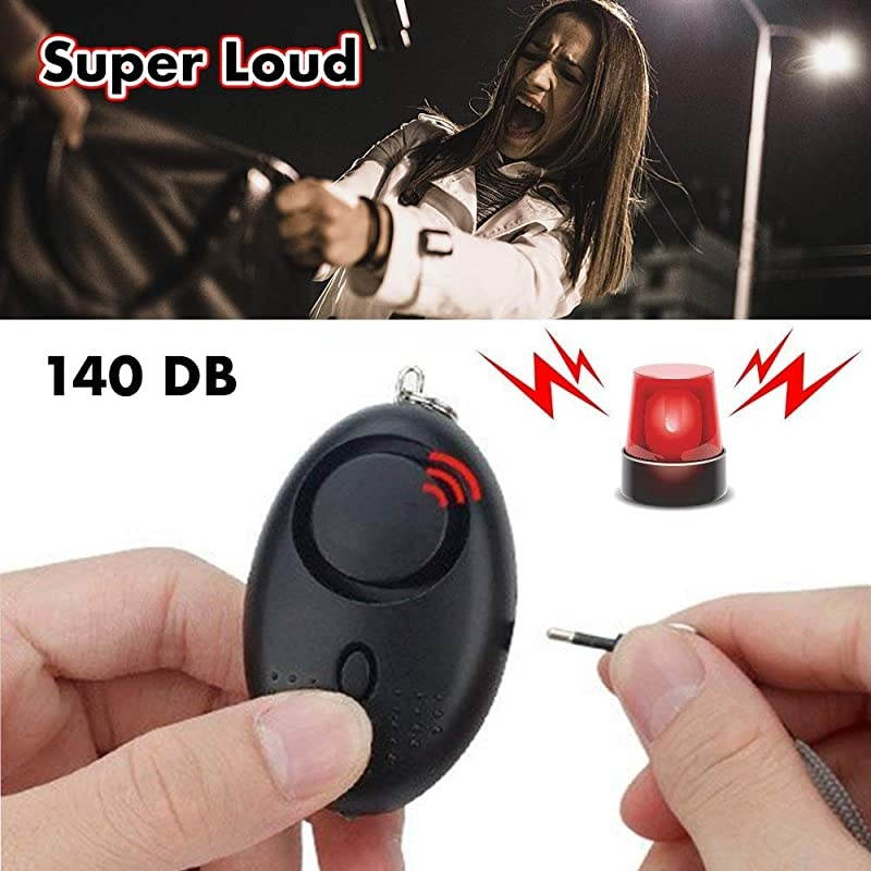 Pack 10 db Safesound Personal Security Alarm Keychain, Safety Emergency for Women, Kids, Girls, Self Defense Electronic Device as Bag Decoration