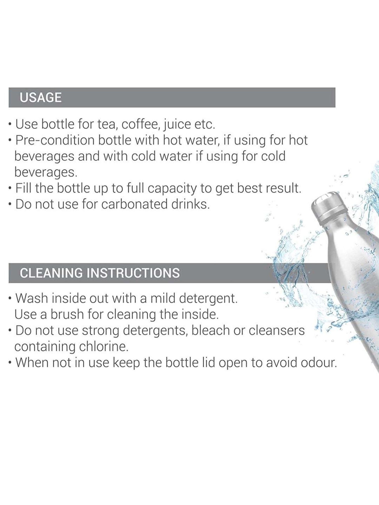 Milton Duo Dlx Blue Stainless Steel Hot & Cold Insulated Water Bottle (0.7 L)