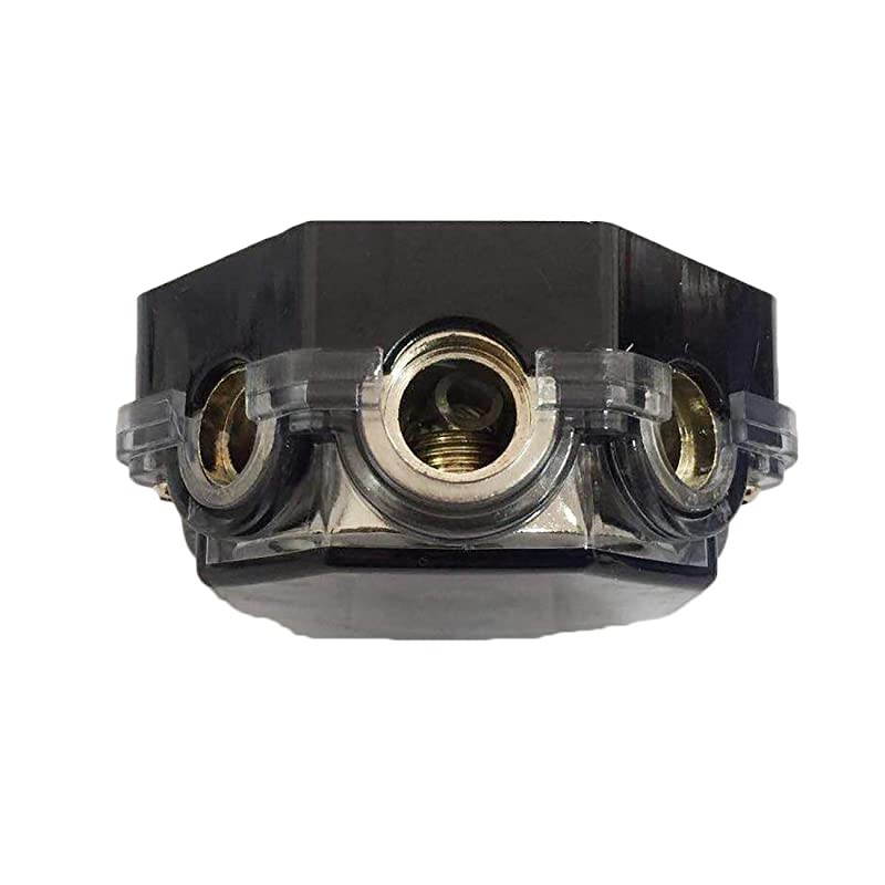 5 Way Power Ground Distributor Block 024 Gauge in 248 Gauge Out Car Audio Splitter