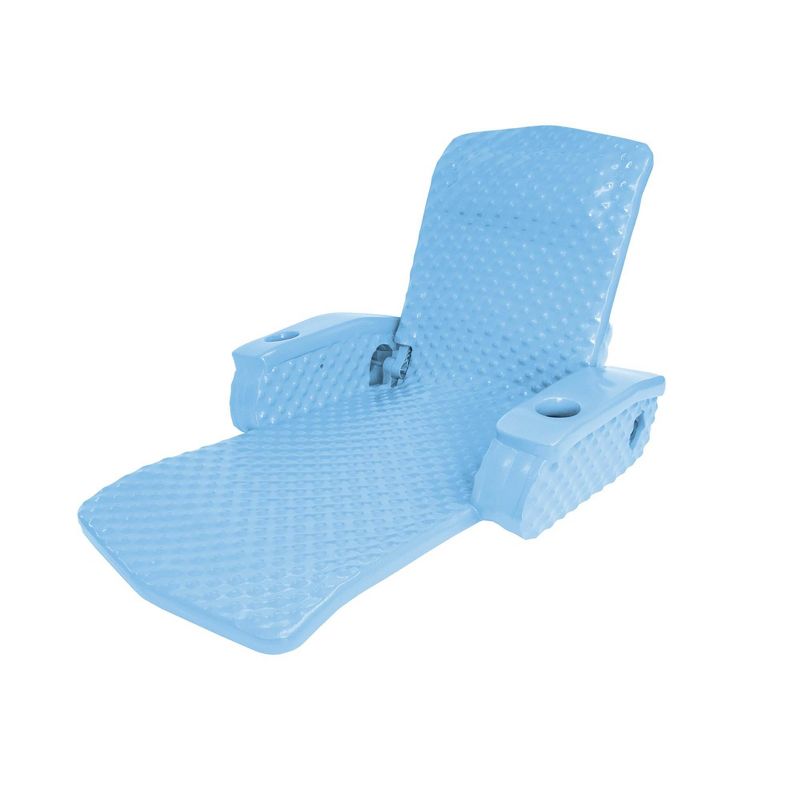 TRC Recreation Super Soft Adjustable Swimming Pool Recliner Chair Float, Blue