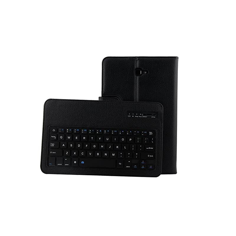 Keyboard Case for Samsung Galaxy Tab A 97 Folio PU Leather Stand Case Cover with Detachable Wireless Keyboard for Samsung Galaxy Tab A 97 Inch Black