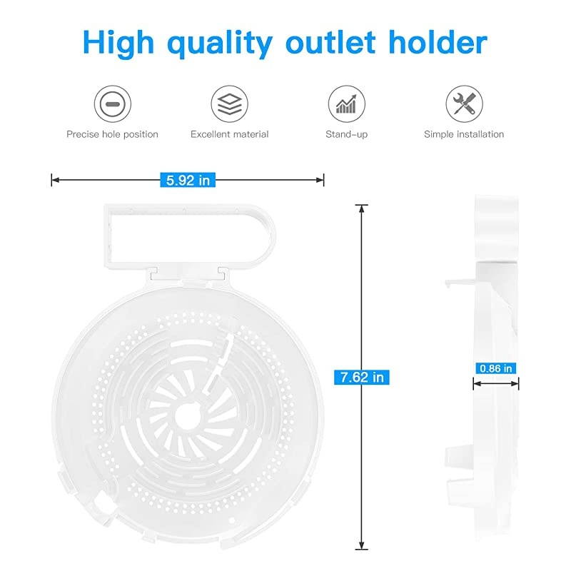 Wall Mount Holder for TP Link Deco M9 Plus Whole Home Mesh WiFi System No Cord Clutter and Save Space Ceiling Bracket 2 Pack