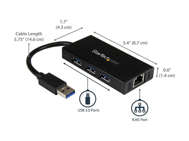Madeng USB 3.0 HUB Adapter Extender Mini Splitter Box 3 Ports for PC Laptop Macbook Mobile Phone High Speed U Disk Reader