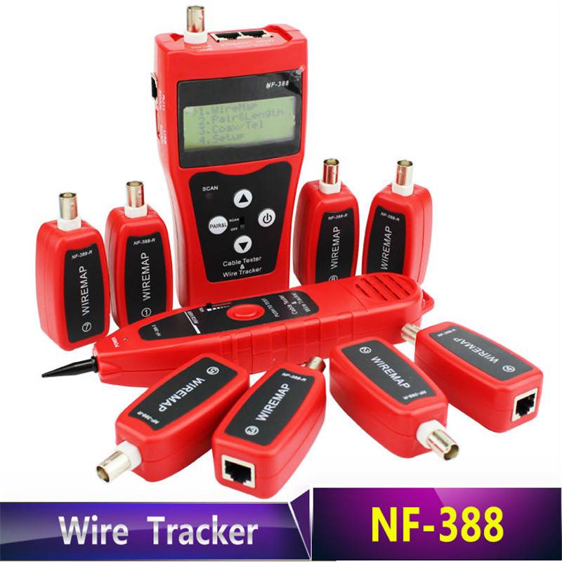 Noyafa NF-388 Telephone Wire Tracker LAN Network Cable Tester for USB BNC RJ45 RJ11 Line Finder Diagnose Tone Networking Tools
