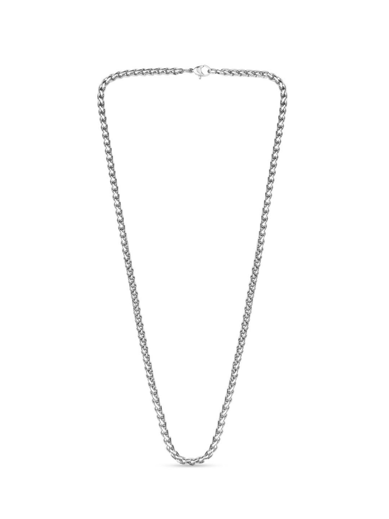 The Bro Code Silver-Plated Twisted Necklace For Men