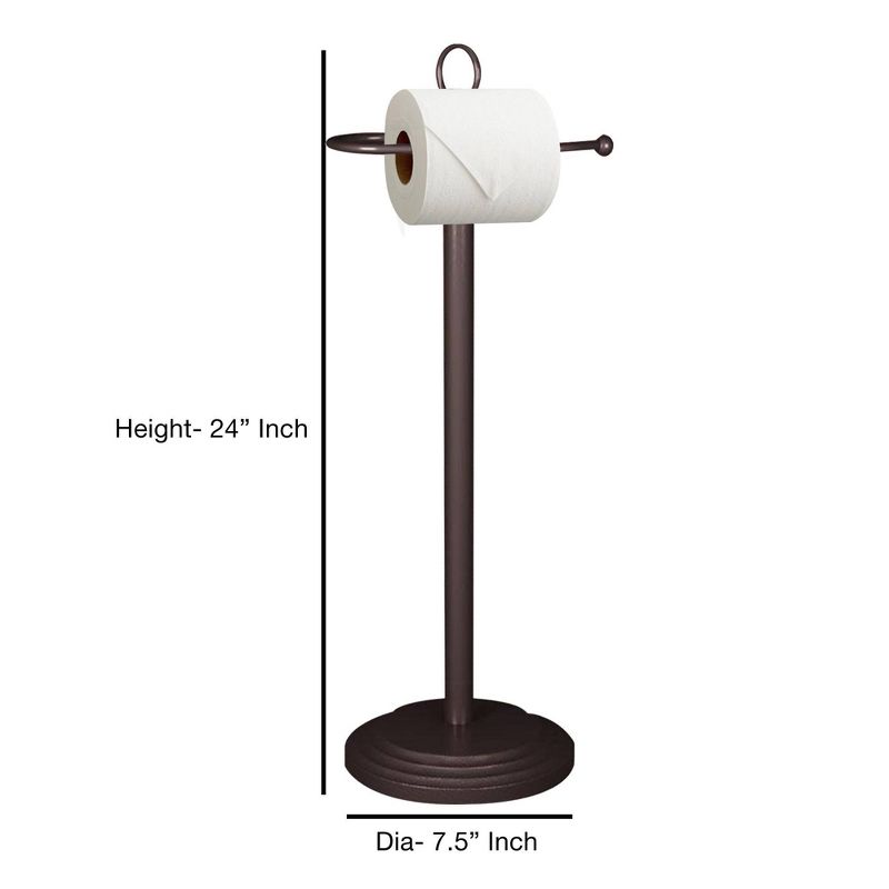 Freestanding Toilet Tissue Holder Bronze - Nu Steel
