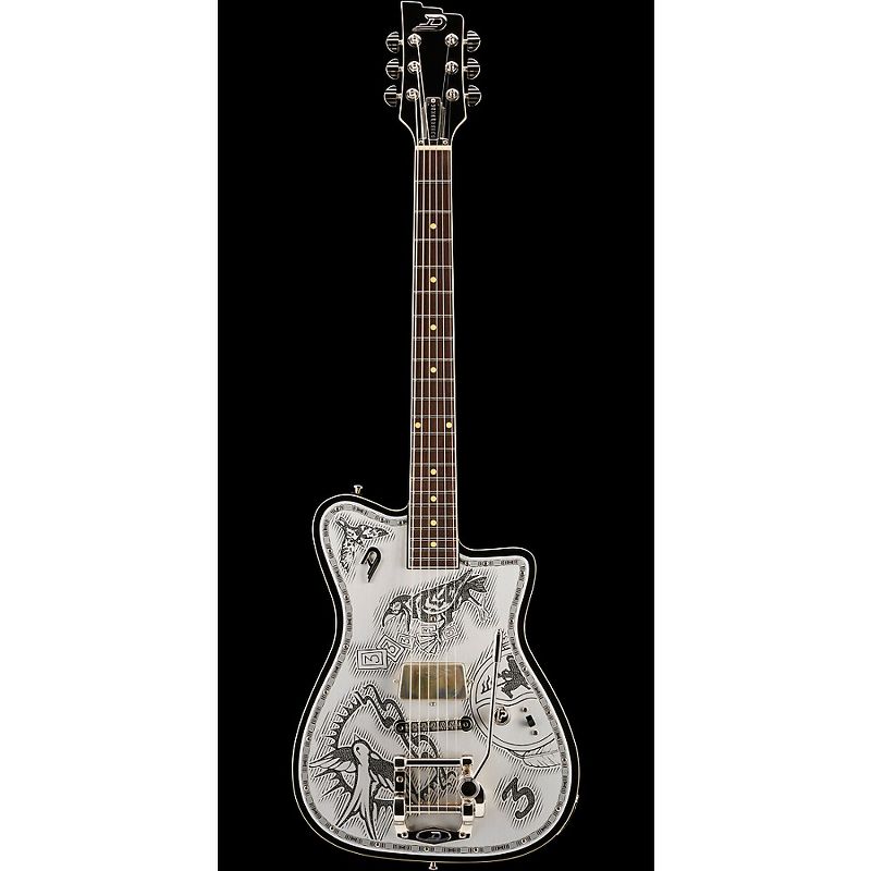 Duesenberg USA Johnny Depp Semi-Hollow Electric Guitar Black/Aluminum