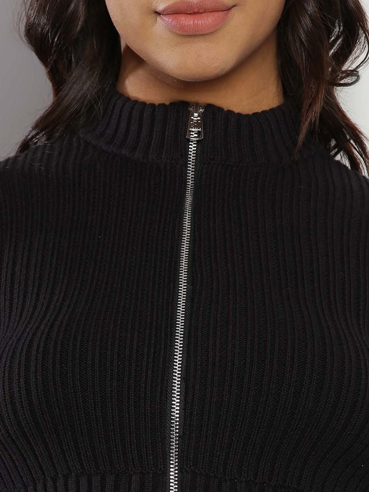 Calvin Klein Jeans Black Self Regular Fit Cardigan