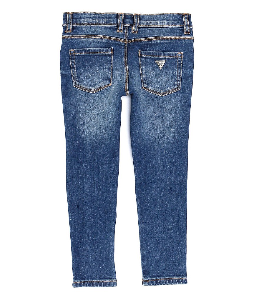 Guess Little Girls 2T-7 Stretch Rhinestone Denim Skinny Jeans