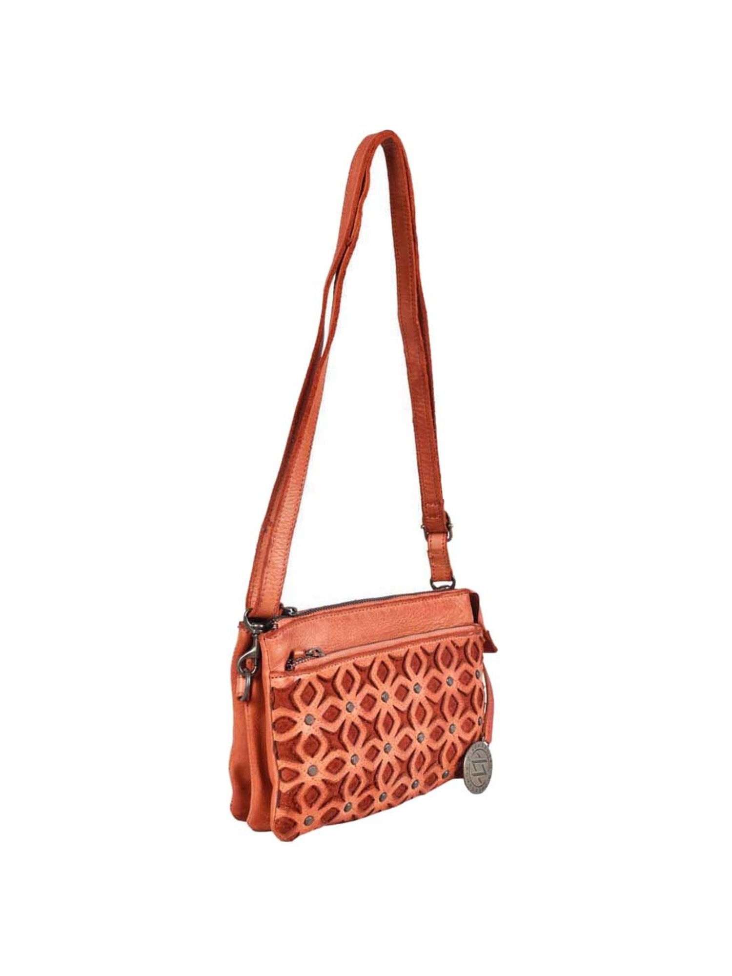 KOMPANERO Tan Textured Small Sling Handbag