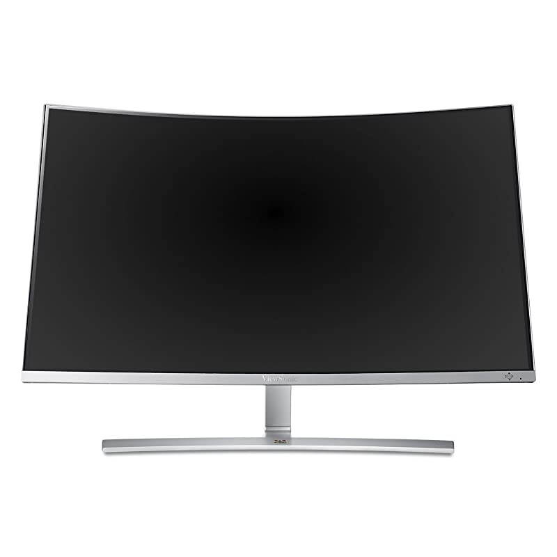 VX3216-SCMH-W 32 Inch 1080p 1800R Curved Monitor with Dual Speakers HDMI DVI and VGA, Silver