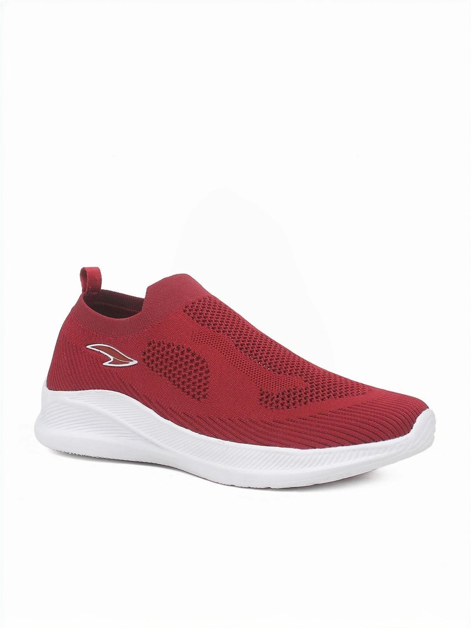 Asian Men's Maroon Walking Shoes