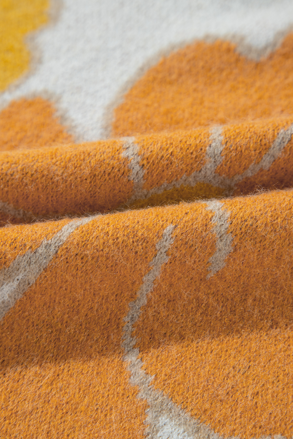 Bonbon Checkered Pattern Open Front Plus Size Cardigan