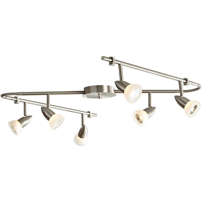 Pro Track Flex Rave LED 6-Light Satin Chrome Track Fixture