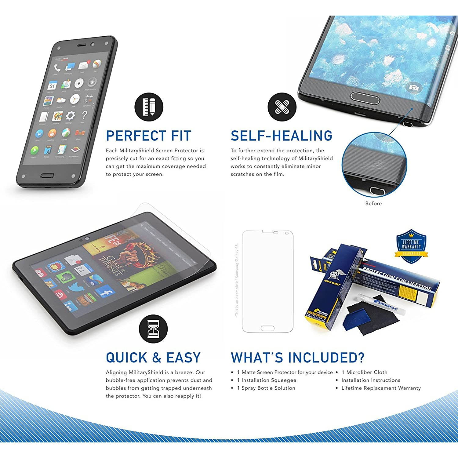 ArmorSuit MilitaryShield Anti-Glare Screen Protector for Amazon Echo Spot - [Max Coverage] Anti-Bubble Matte Film