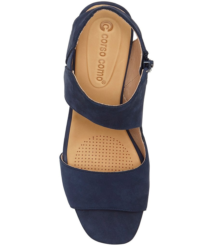 CC Corso Como Sayge Suede Block Heel Sandals