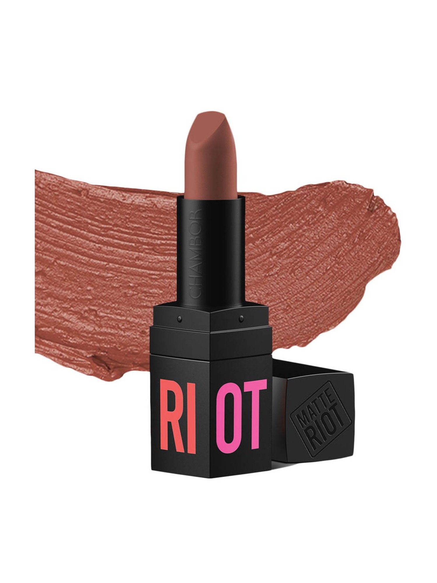 Chambor Matte Riot Lipstick Brown Sugar - 4.5 gm