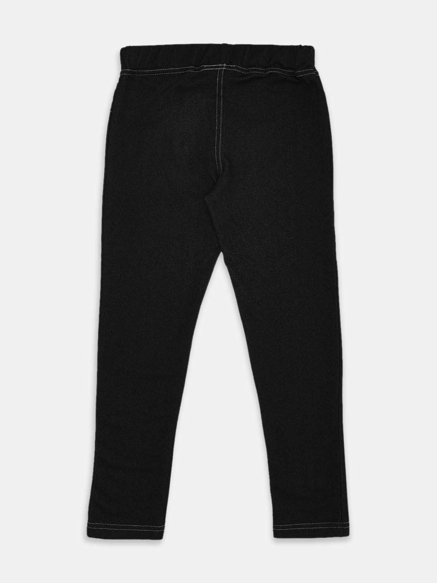 Pantaloons Junior Black Printed Jeggings