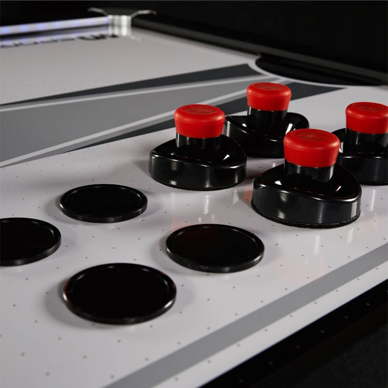 MD Sports Titan 7.5' Air Powered Hockey Table with Overhead Scorer - Black