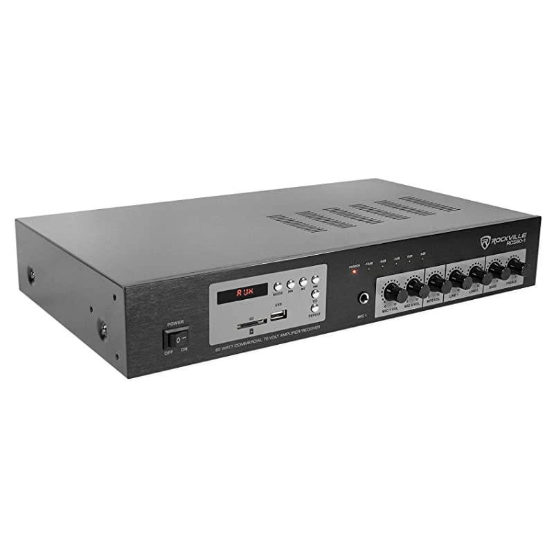 RCS80-1 60 Watt 70V Commercial/Restaurant Amplifier/Bluetooth Receiver