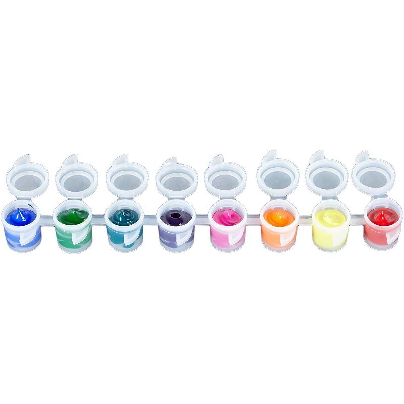 Bright Creations Empty Paint Pot Strips, Storage Containers Arts and Crafts (3 ml, 240 Pots, 30 Strips)