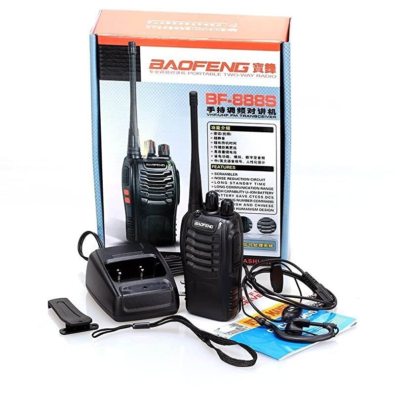 Walkie Talkie Earpiece Boom Mic Overhead Headphone with VOX PTT for Baofeng UV5R BF888S  H777 RT22 RT21 Two Way Radio 1 Pack