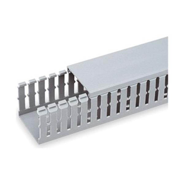 Panduit Wire Duct,Narrow Slot,Gray,3.25 W x 4 D  F3X4LG6