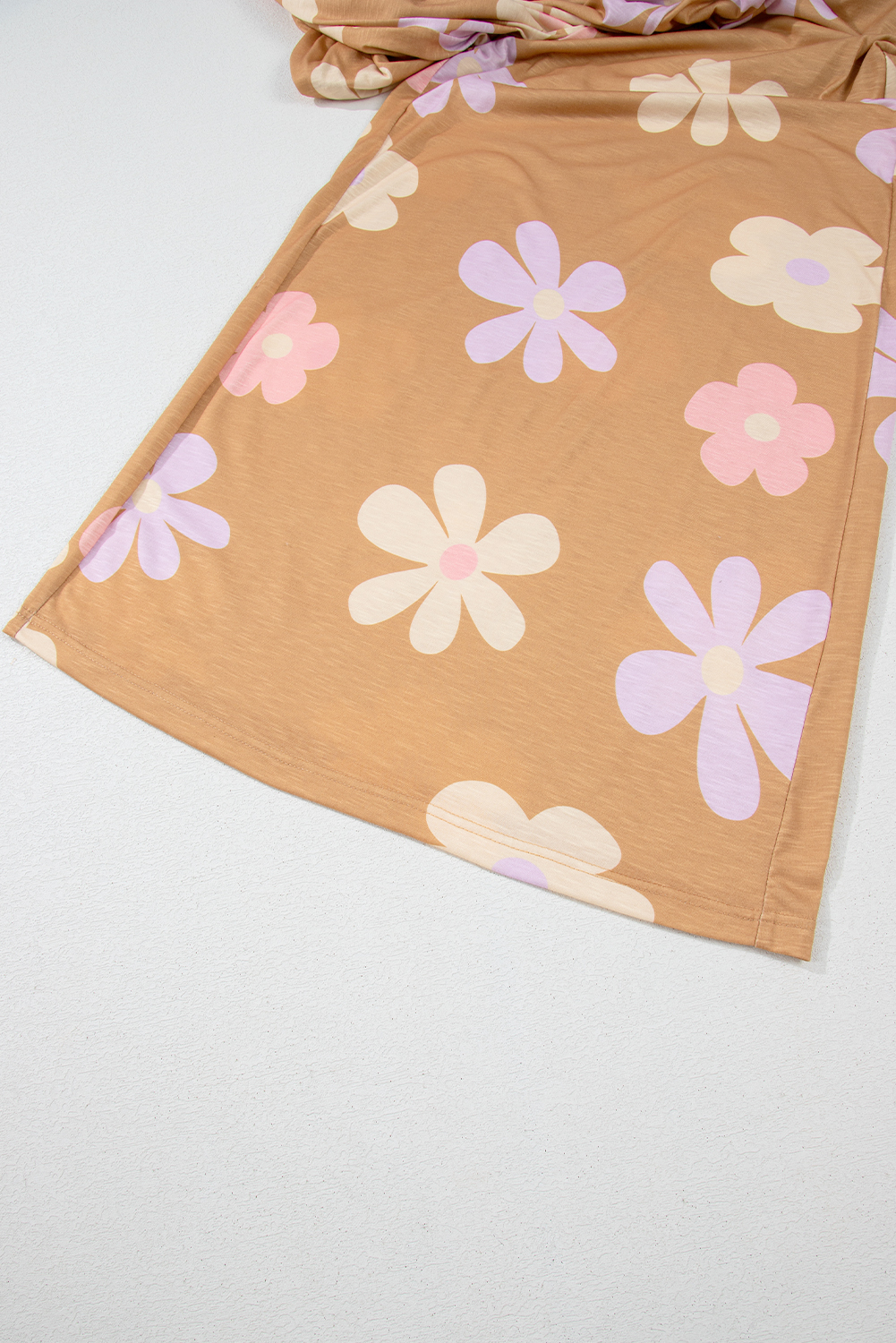 Gray Textured Wide Leg Overall with Pockets