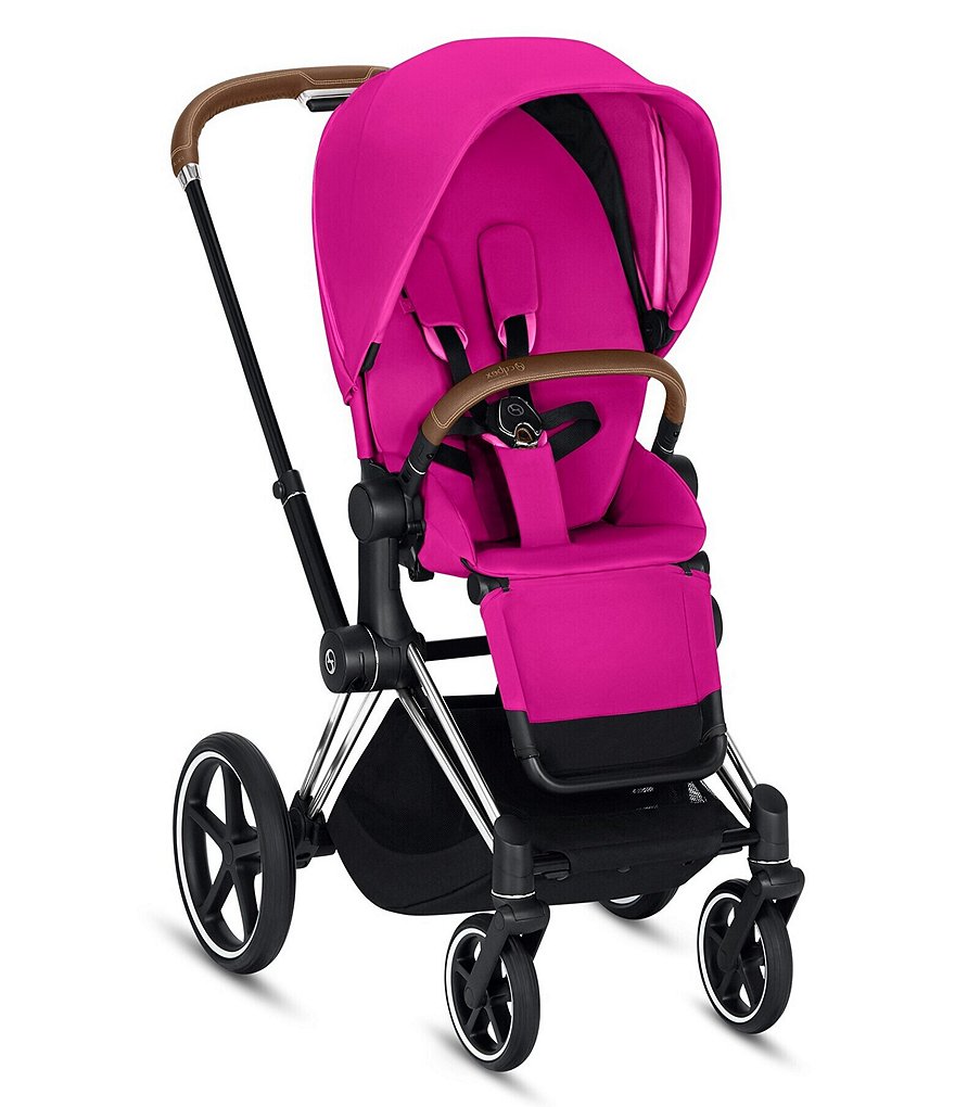 Cybex Chrome/Brown Priam 3 Compact Stroller