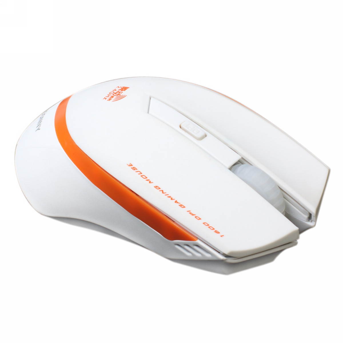 Sunsonny SR-8509 1800DPI Wireless Gaming Mouse with The Nano Receiver (In The Battery Storage) - Orange