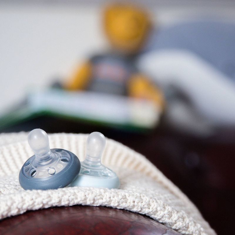Tommee Tippee 2pk Breast Like Soother 0-6 Months - Sky/Slate