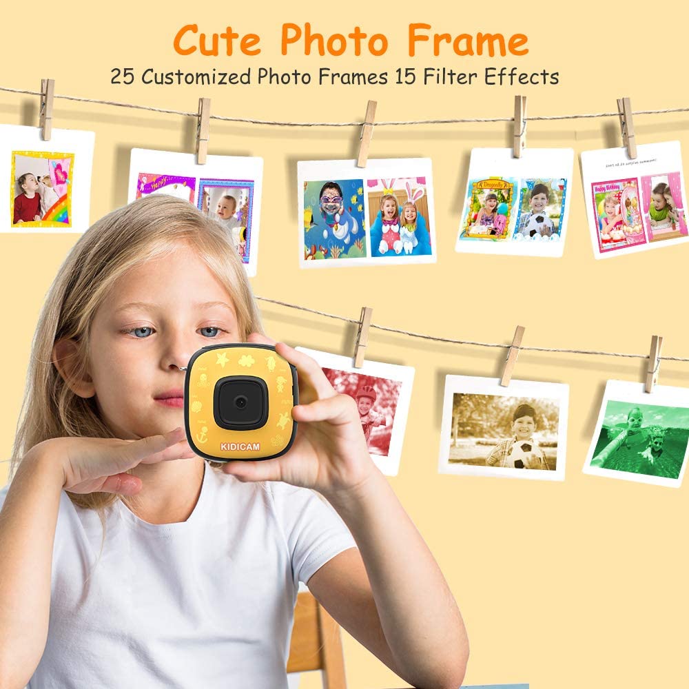 Dragon Touch Kidicam 2.0 Kids Action Camera, Waterproof Digital Camera for Boys Girls 1080P Sports Camera Camcorder with 16GB Memory Card (Blue)