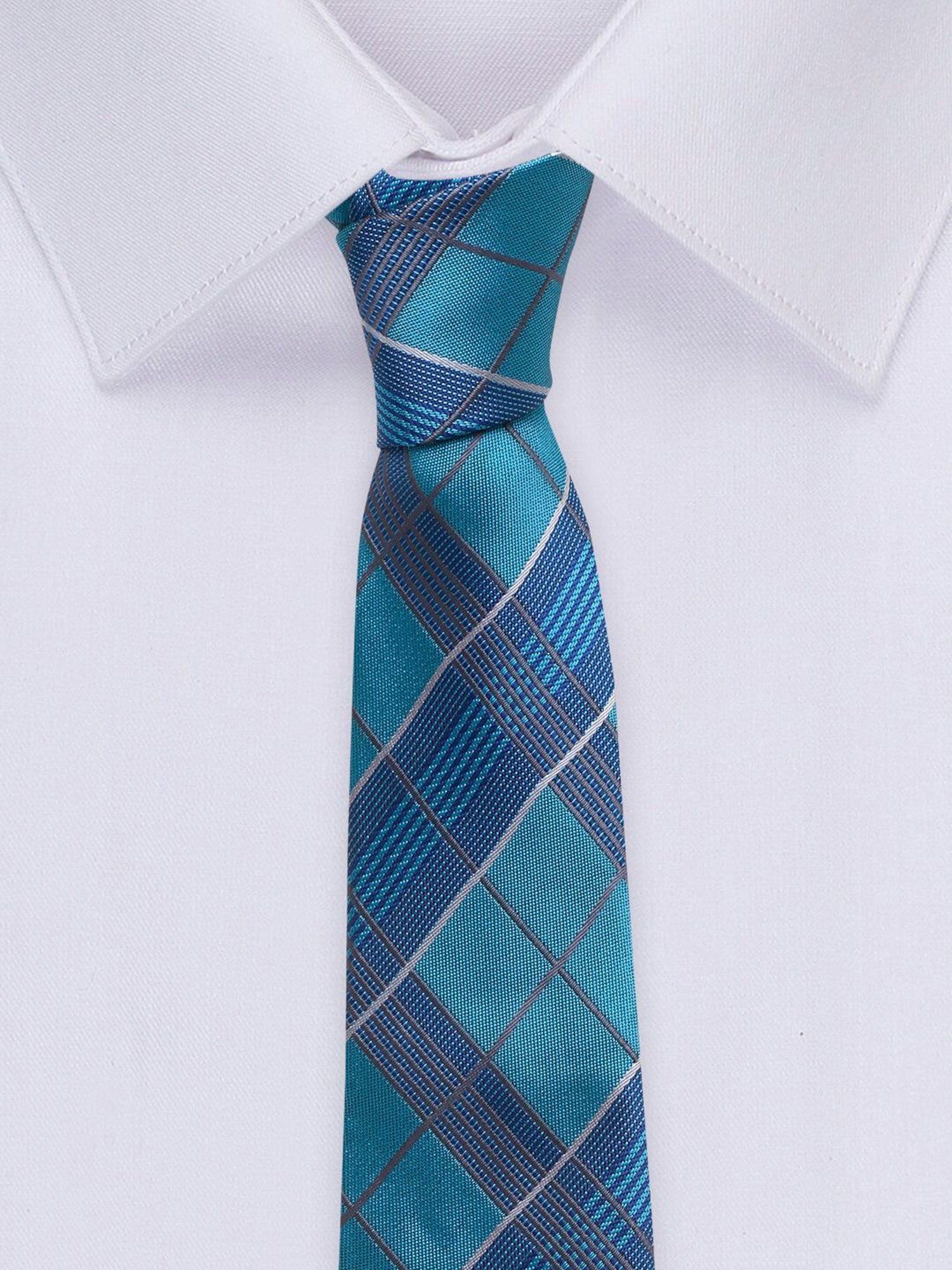 Louis Stitch Blue Printed Necktie Gift Set - Set of 3