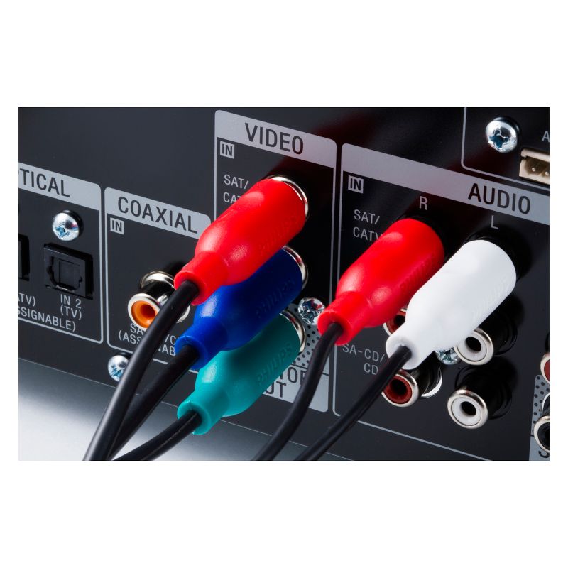 Philips 6' Stereo Audio Cable - Red/White