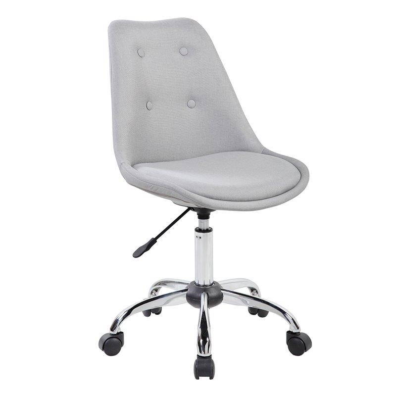 Techni Mobili Armless Desk Chair in Gray