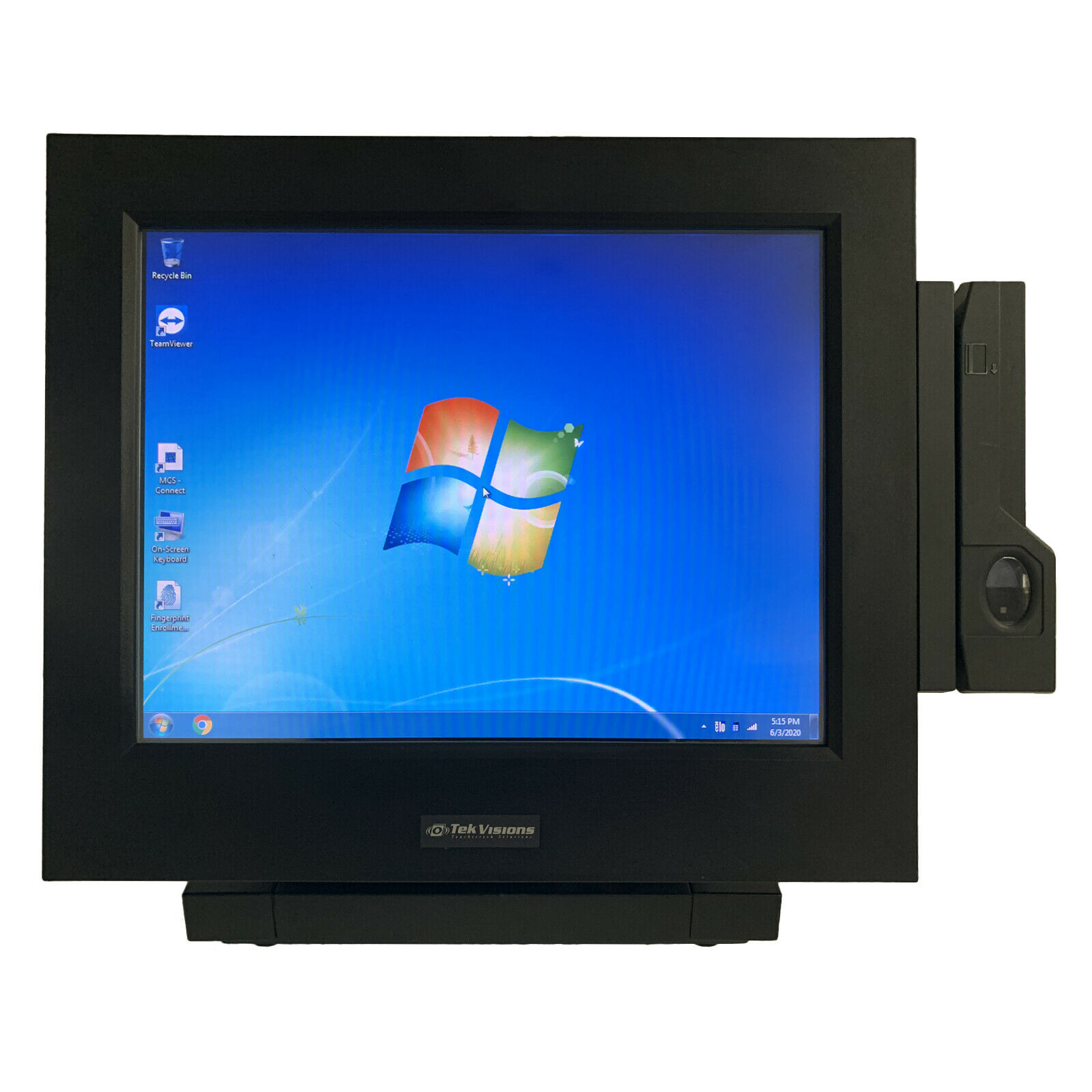 TekVisions Restaurant POS 365 Terminal Windows Touchscreen 15" & Swipe/Chip Reader