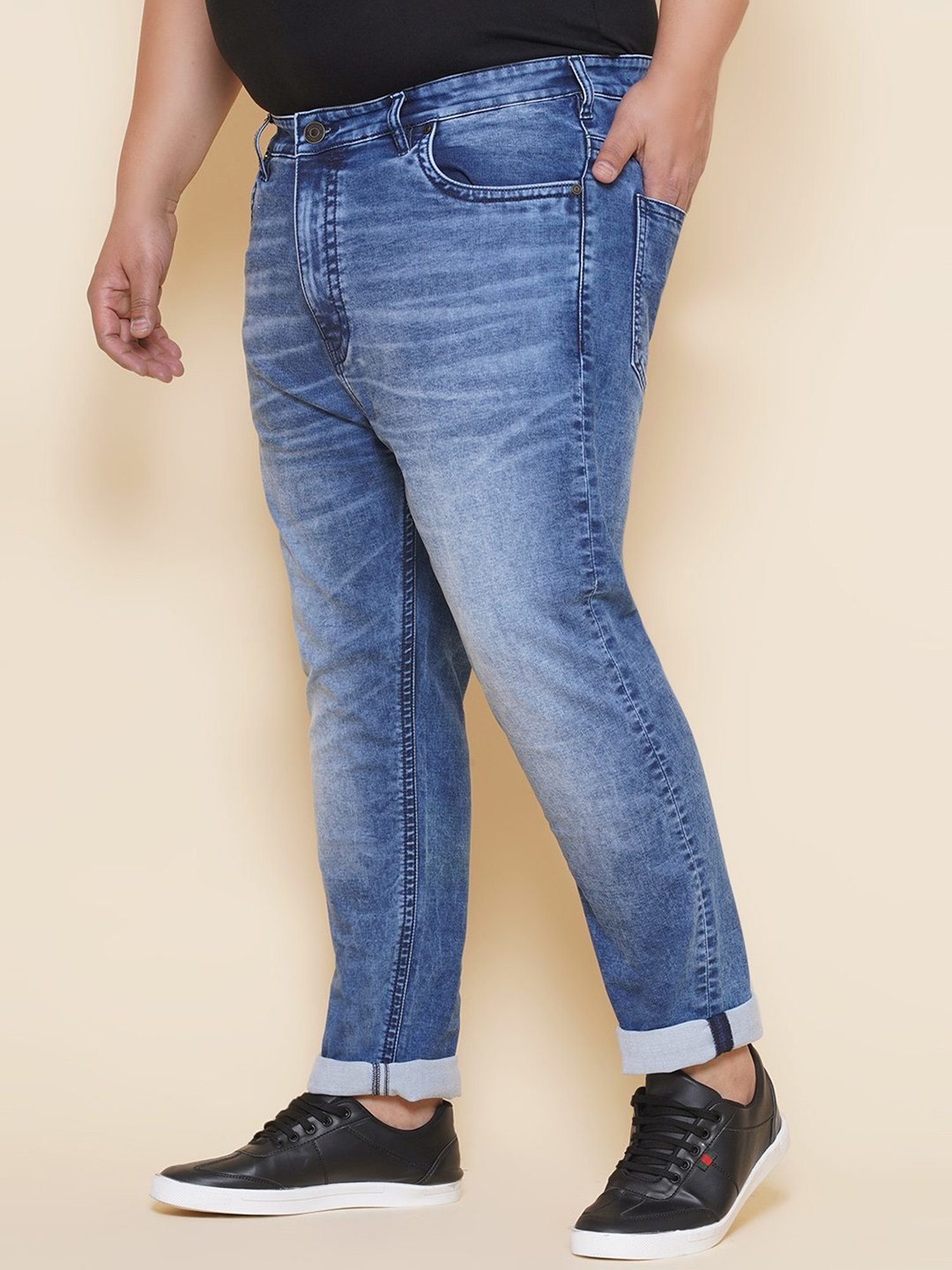 John Pride Blue Regular Fit Jeans