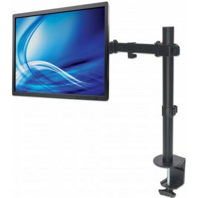 Manhattan 461542 Clamp Mount For Lcd Monitor - Black