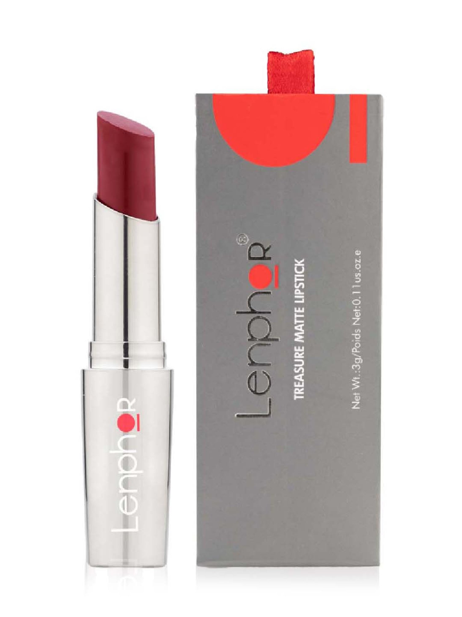 Lenphor Treasure Matte Lipstick Darkish Taupe 05 - 3 gm