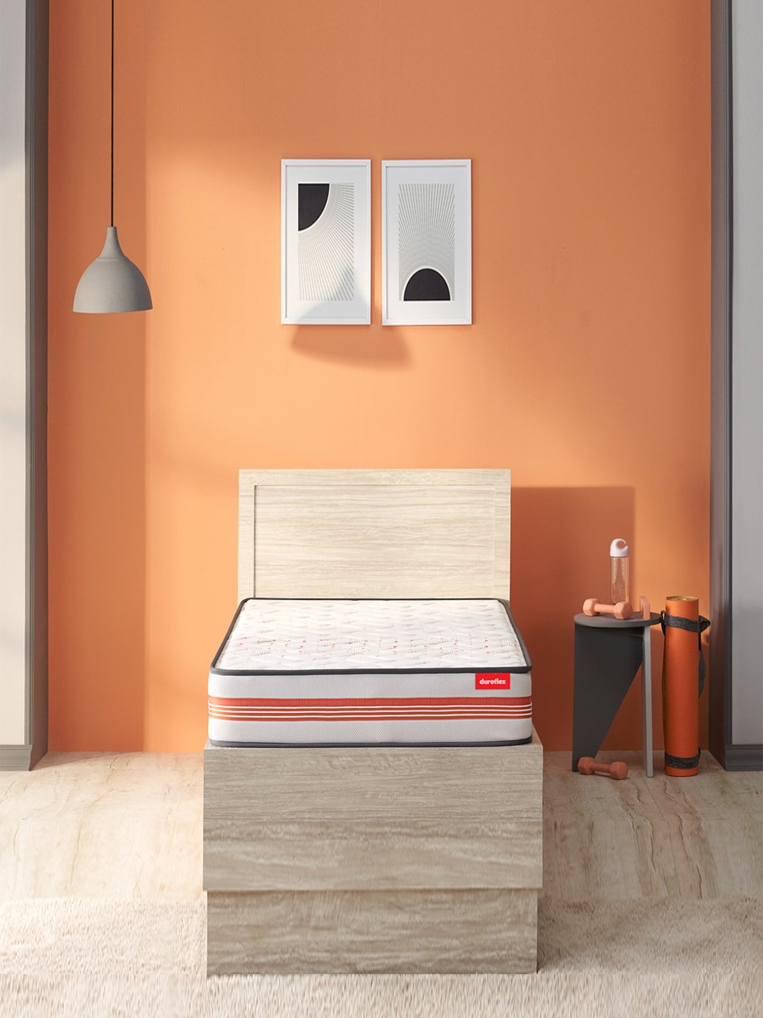 Duroflex Propel Cream Foam Pocket Spring Mattress - Single Size (72 in. L x 36 in. W)