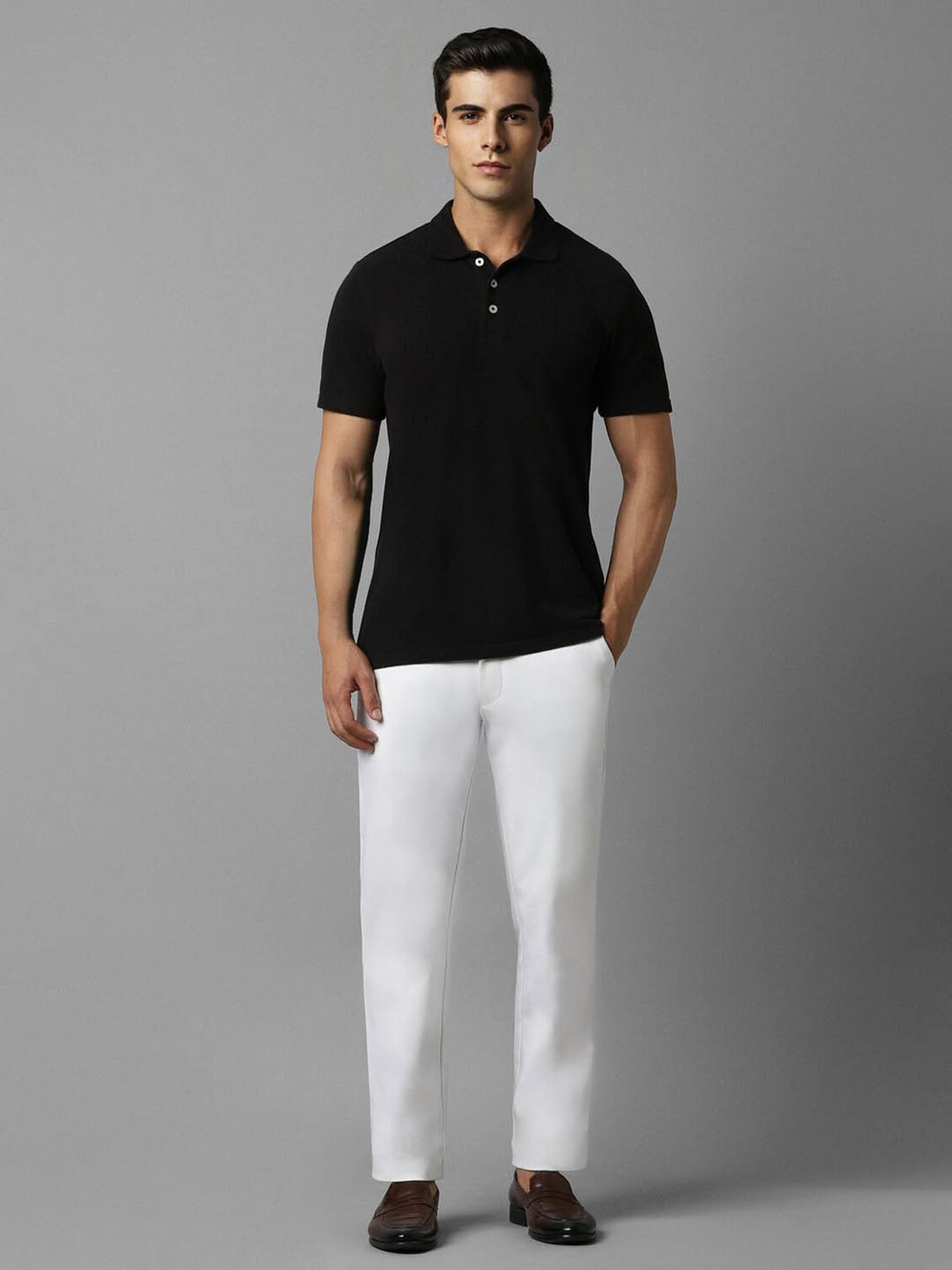 WES Casuals by Westside Olive Relaxed-Fit Mid-Rise Cotton Blend Joggers