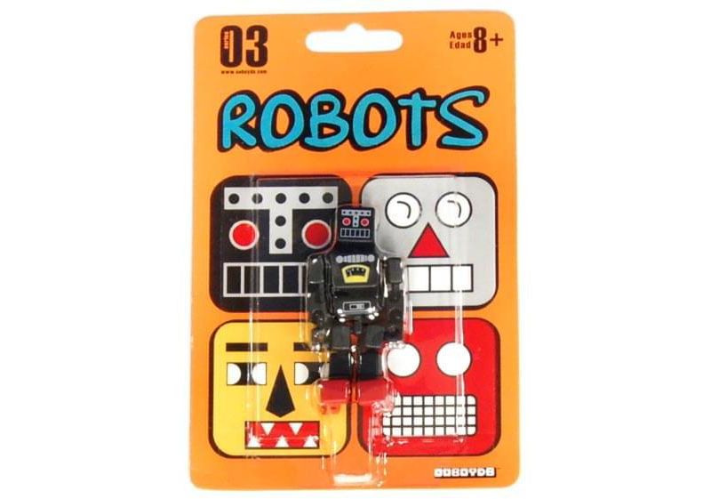 Saizon Cuboyds 2.5" Mini Figure: Robot (Black)