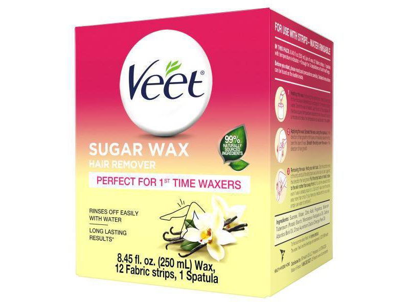 Veet Natural Sugar Waxing Kit - 6ct